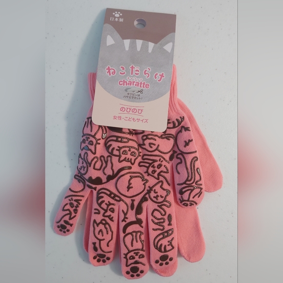 Made in Japan_Pink Lady Nylon Gloves_M Size - Picture 1 of 4